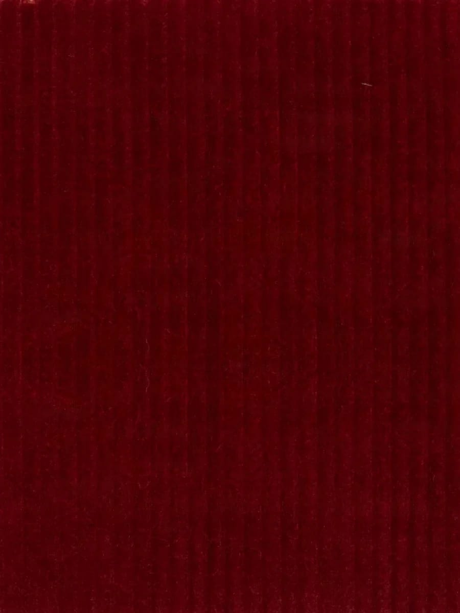 Вельвет Marzoni 605-449/900: бордово-красный хлопковый рубчик крупным планом