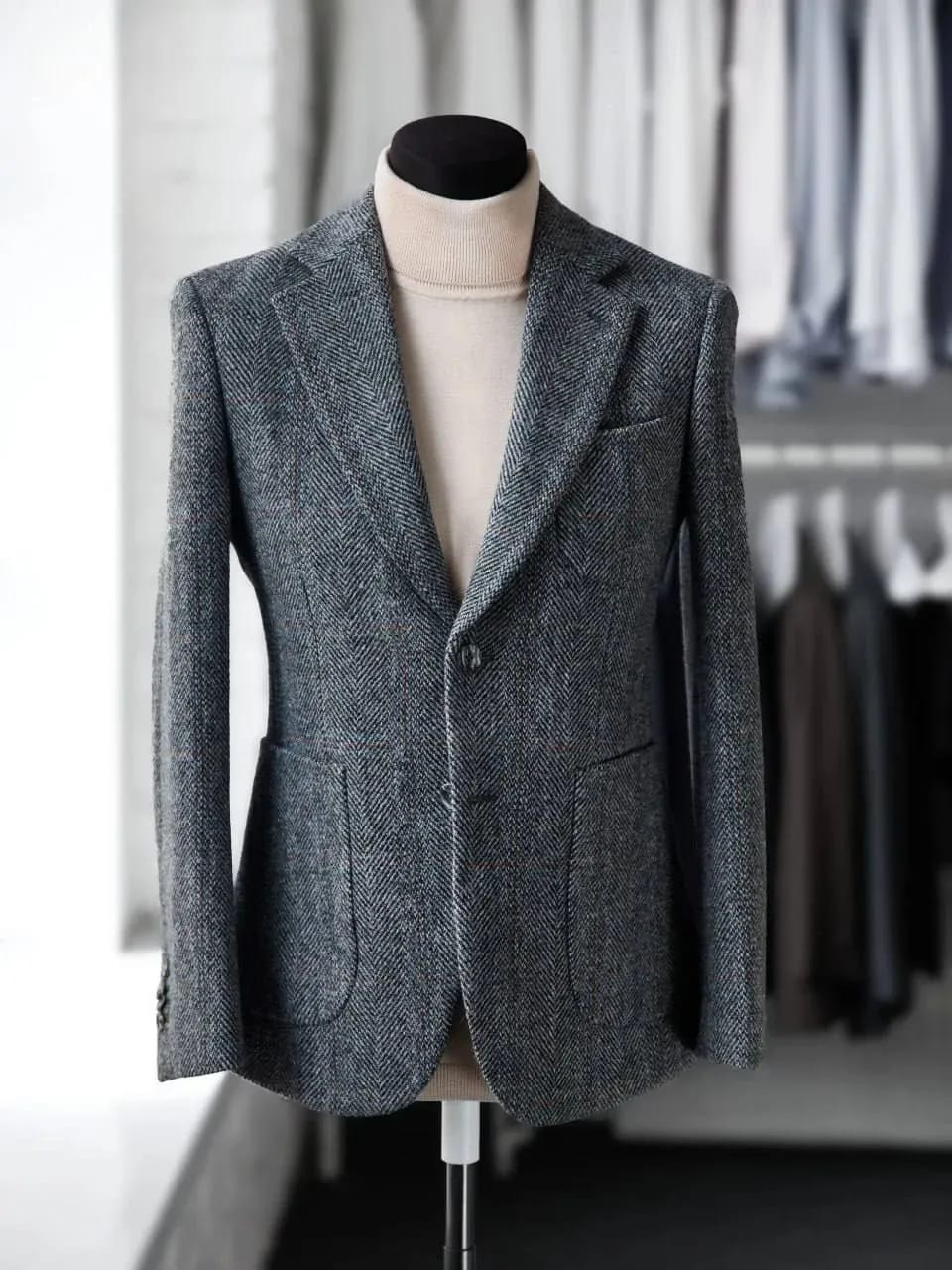 Пиджак из твида Harris Tweed