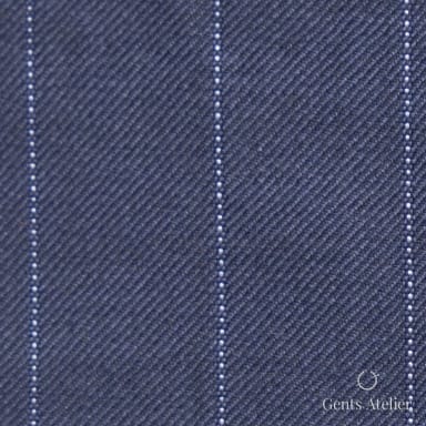 Костюм из Loro Piana TTL2430 — тёмно-синий в полоску, 100% Шерсть