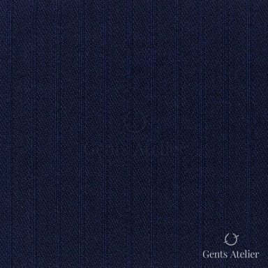 Костюмная ткань Marzoni 651 - 837 / 1200 — Тёмно-синий / Синий, однотонная, 100% шерсть