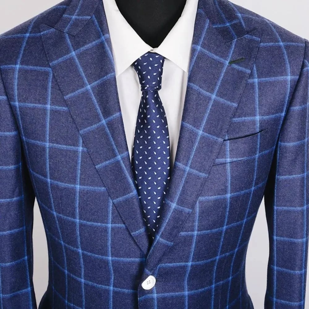 Эффектный пиджак из фланели от Stylbiella
