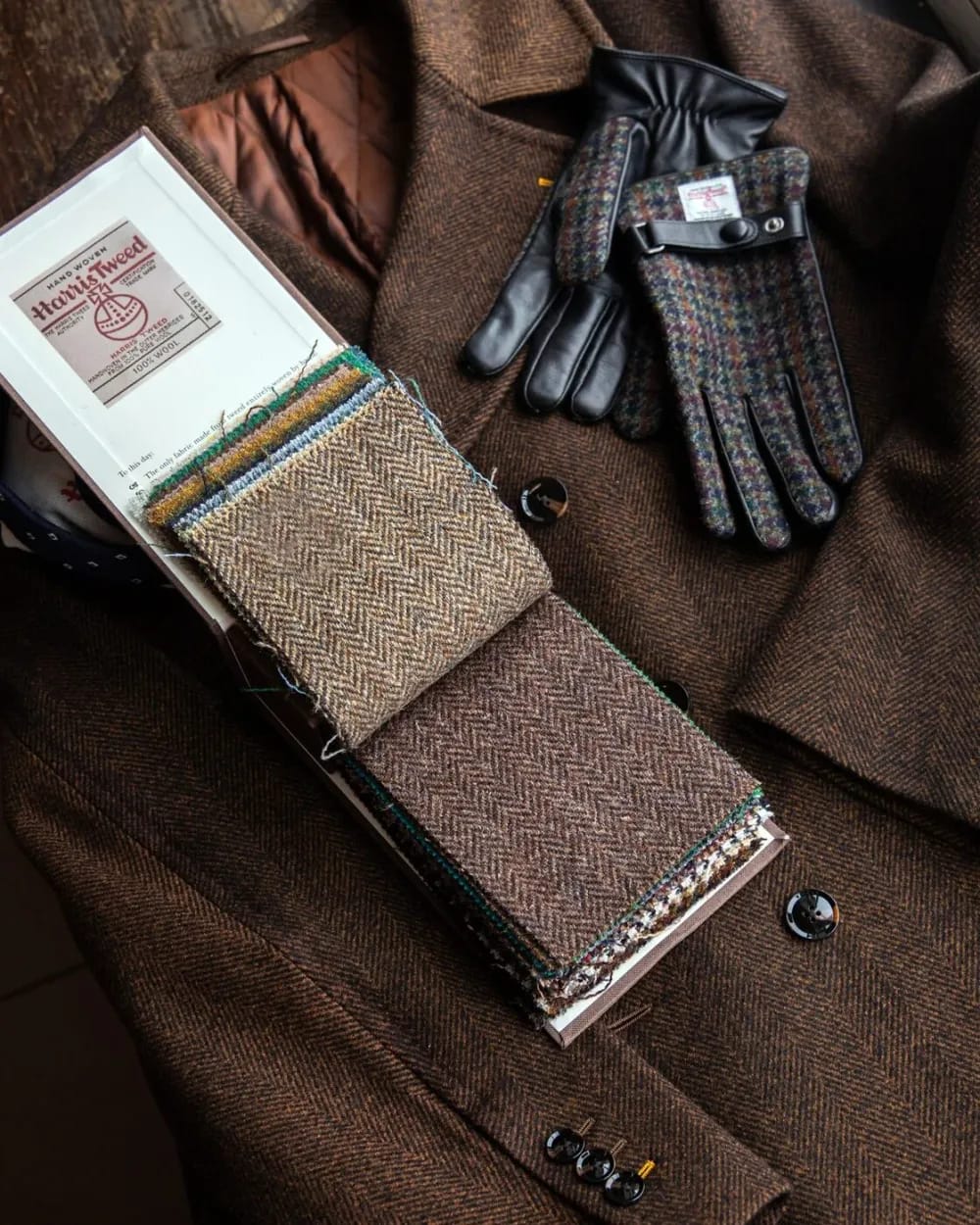 Harris Tweed jacket detail