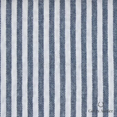 Костюм из Marzotto TR3384 — белый с тёмно-синей полоской, 99% Хлопок, 1% Эластан