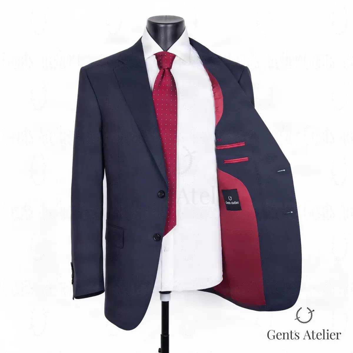 Однобортный костюм-двойка из 100% шерсти производителя Zegna