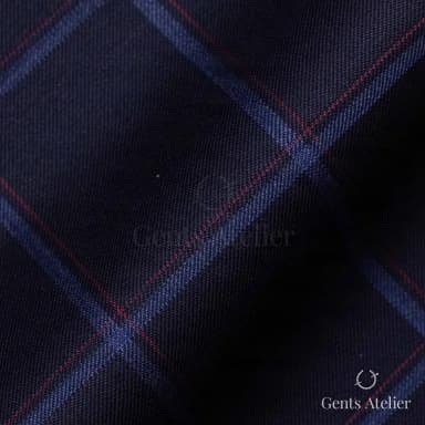 Драпировка ткани Huddersfield 152710-Navy-A крупным планом