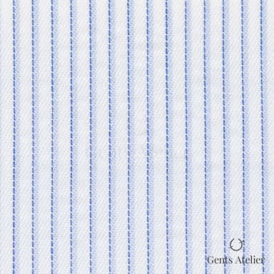 Сорочка из James Fabric 73246 002 — белый в тонкую синюю полоску, 100% Хлопок