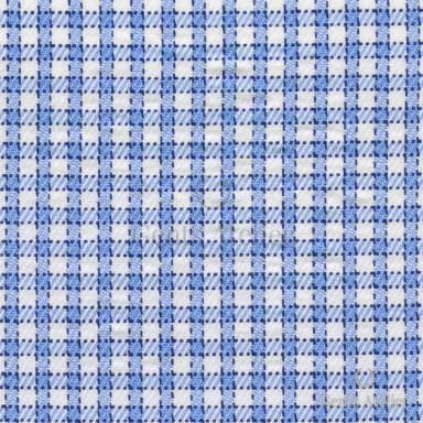 Сорочка из James Fabric 56222 007 — белый в мелкую синюю клетку (виндоупейн), 100% Хлопок