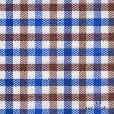 Сорочка из Lucerne TSHL690* — Белый / сине-коричневый, 91% полиамид, 9% эластан