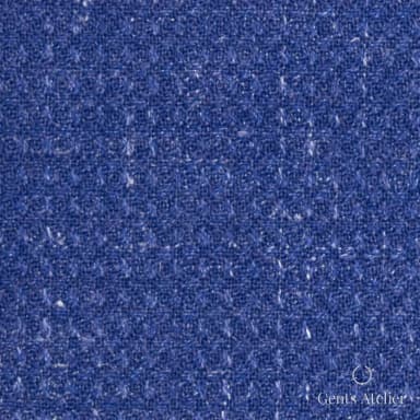 Костюм из Iniziare JX3171 — синий текстурный, 78% Шерсть, 14% Лён, 5% Шёлк, 3% Лиоцелл