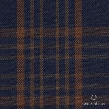 Костюм из Iniziare JX3741 — тёмно-синий с рыжим, 50% Шерсть, 50% Полиэстер