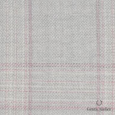 Костюм из Iniziare JX3757 — светло-бежевая клетка с розовым, 72% Шерсть, 23% Полиэстер, 5% Лиоцелл
