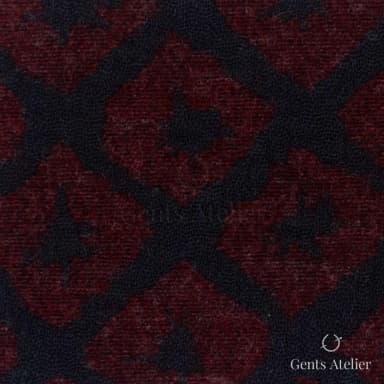 Костюмная ткань Marzoni 641 - 078 / 900 — Красный, узор, 52% шерсть, 48% хлопок
