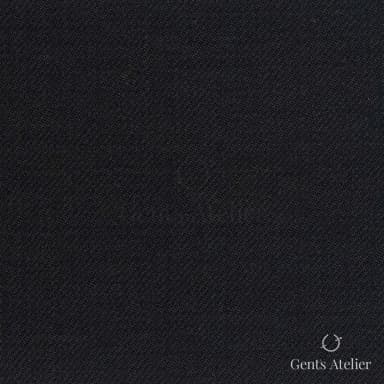 Костюмная ткань Marzoni 606 - 398 / 700 — Чёрный, однотонная, 100% шерсть