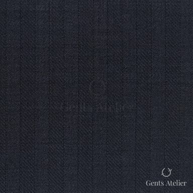 Костюмная ткань Marzoni 723 - 039 / 1200 — Тёмно-синий, полоса, 100% шерсть