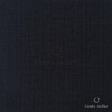 Костюмная ткань Marzoni 609 - 863 / 1000 — Чёрный, ёлочка, 100% шерсть