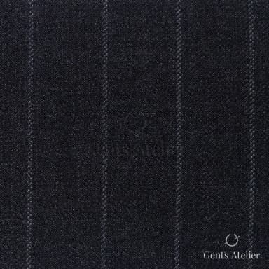 Костюмная ткань Marzoni 621 - 027 / 800 — Антрацит, полоса, 100% шерсть