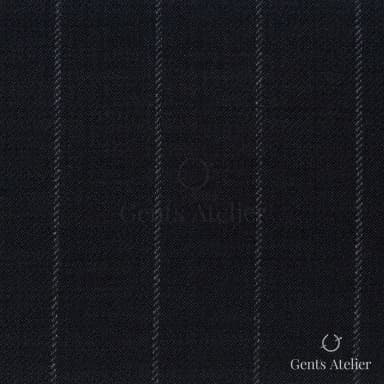 Костюмная ткань Marzoni 621 - 030 / 800 — Чёрный / Светло-серый, полоса, 100% шерсть