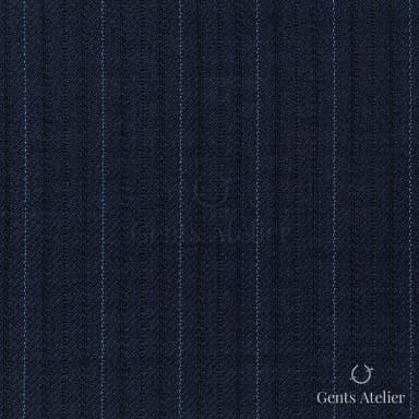 Костюмная ткань Marzoni 621 - 104 / 900 — Синий / Sky Blue, полоса, 100% шерсть