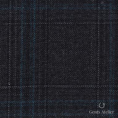 Костюмная ткань Marzoni 651 - 783 / 1000 — Серый / Зелёный, оконная клетка, 100% шерсть