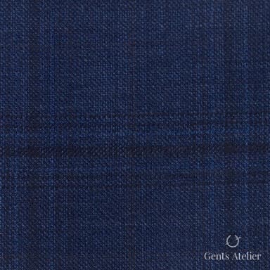 Костюмная ткань Marzoni 600 - 388 / 900 — Синий, однотонная, 100% шерсть