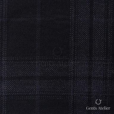 Костюмная ткань Marzoni 600 - 397 / 900 — Чёрный / Серый, оконная клетка, 100% шерсть