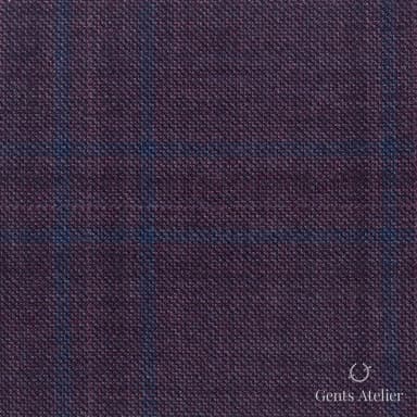 Костюмная ткань Marzoni 600 - 431 / 900 — Бордовый / Зелёный, оконная клетка, 100% шерсть