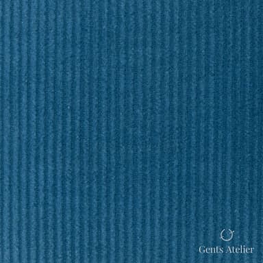 Костюмная ткань Marzoni 605 - 480 / 500 — Teal, полоса, 100% хлопок