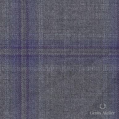 Костюмная ткань Marzoni 600 - 391 / 900 — Бордовый / Синий, виндоупейн, 100% шерсть
