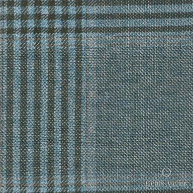Костюмная ткань Marzoni 600 - 484 / 1000 — Зелёный / Тёмно-зелёный, в клетку, 100% шерсть