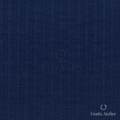 Костюмная ткань Marzoni 609 - 768 / 1000 — Синий, в полоску, 100% шерсть