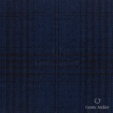 Костюмная ткань Marzoni 621 - 105 / 900 — Синий, виндоупейн, 100% шерсть