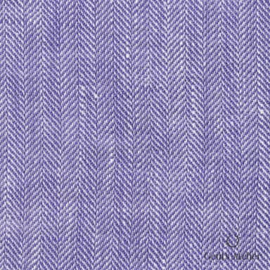 Костюмная ткань Marzoni 605 - 756 / 800 — Violet, ёлочка, 100% лён
