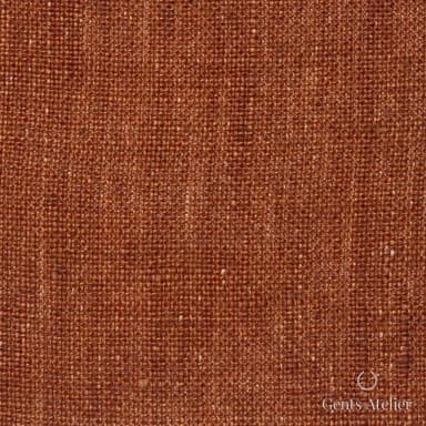 Костюмная ткань Marzoni 613 - 503 / 700 — Rust, однотонная, 100% лён