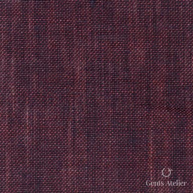 Костюмная ткань Marzoni 613 - 509 / 700 — Бордовый, меланж, 100% лён