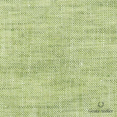 Костюмная ткань Marzoni 613 - 520 / 700 — Зелёный, меланж, 100% лён