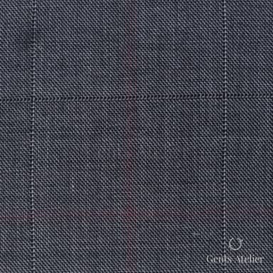 Костюмная ткань Marzoni 608 - 234 / 1500 — Серый, в клетку, 100% шерсть
