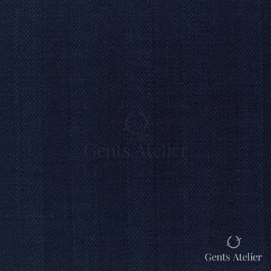 Костюмная ткань Marzoni 608 - 267 / 1500 — Тёмно-синий, в полоску, 100% шерсть