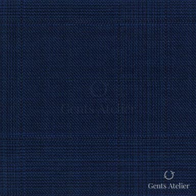 Костюмная ткань Marzoni 725 - 451 / 1400 — Синий / Тёмно-синий, виндоупейн, 100% шерсть