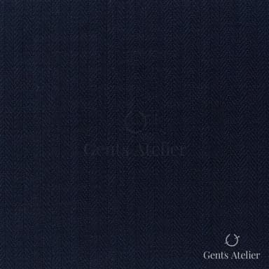 Костюмная ткань Marzoni 725 - 466 / 1400 — Тёмно-синий, в полоску, 100% шерсть