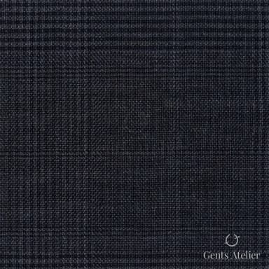 Костюмная ткань Marzoni 725 - 490 / 1500 — Серый / Тёмно-серый, в клетку, 100% шерсть