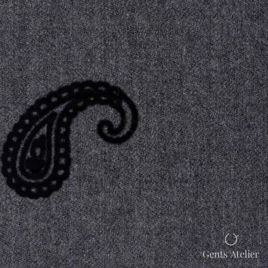 Костюмная ткань Marzoni 607 - 822 / 1200 — Серый, узор, 2% полиамид, 98% шерсть