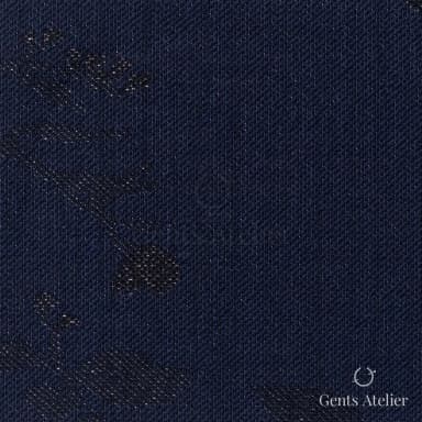 Костюмная ткань Marzoni 609 - 388 / 1500 — Тёмно-синий, узор, 89% шерсть, 6% полиэстер, 5% полиамид