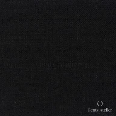 Костюмная ткань Marzoni 609 - 715 / 900 — Чёрный, однотонная, 100% шерсть