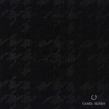 Костюмная ткань Marzoni 612 - 021 / 1200 — Чёрный, гусиная лапка, 51% шерсть, 49% вискоза