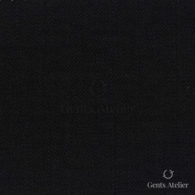 Костюмная ткань Marzoni 628 - 710 / 1200 — Чёрный, однотонная, 92% шерсть, 8% кашемир