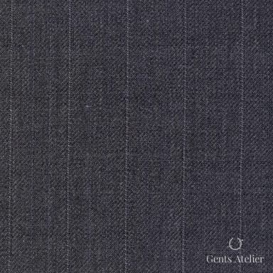 Костюмная ткань Marzoni 607 - 872 / 1000 — Серый / Белый, полоса, 100% шерсть