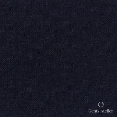 Костюмная ткань Marzoni 609 - 718 / 900 — Тёмно-синий, однотонная, 100% шерсть