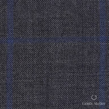 Костюмная ткань Marzoni 621 - 070 / 900 — Серый / Синий, меланж, 100% шерсть