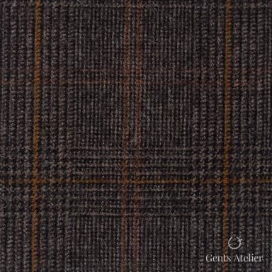 Костюмная ткань Marzoni 655 - 038 / 1200 — Коричневый / Orange, узор, 100% шерсть