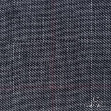 Костюмная ткань Marzoni 608 - 234 / 1500 — Серый, оконная клетка, 100% шерсть